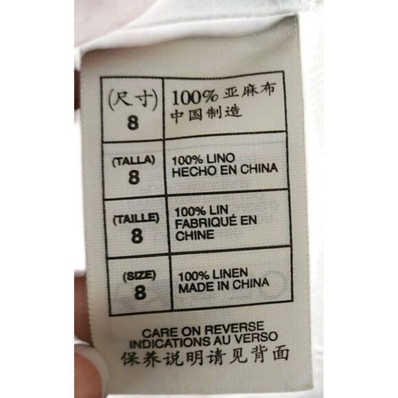 Max Studio Cinched Waist Short Linen Blazer Womens Size 8 Beige - Picture 8 of 9